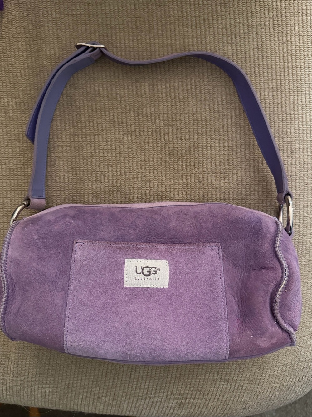 UGG Purple Suede Shoulder Bag